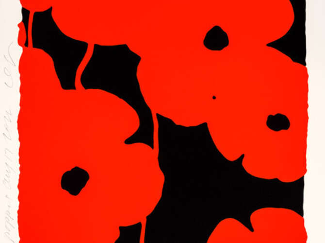 Poppies by Donald Sultan