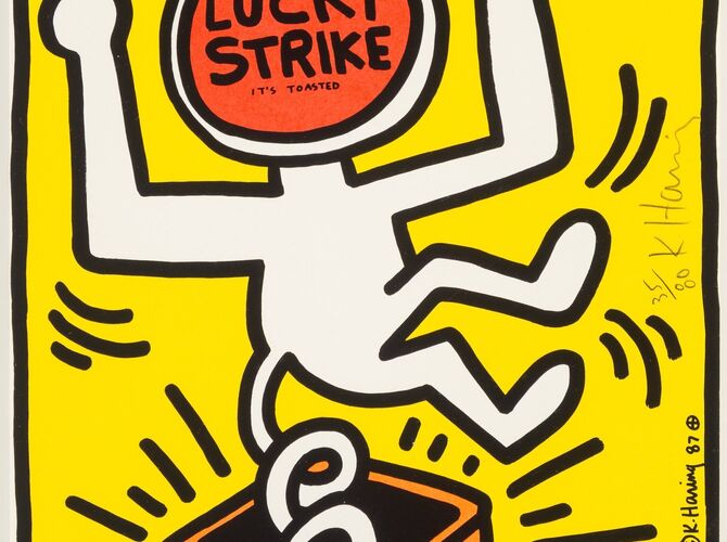 Lucky Strike by Keith Haring
