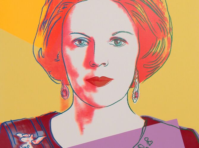 Queen Beatrix Of The Netherlands by Andy Warhol