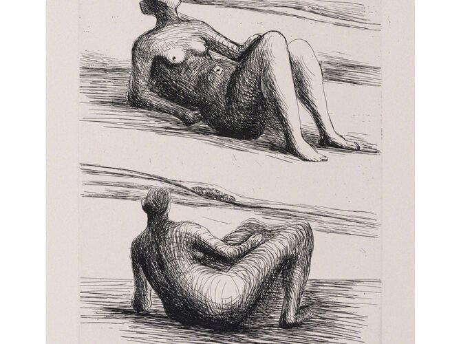 Reclining Figures by Henry Moore