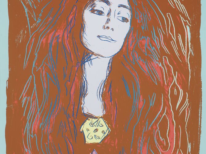 Eva Mudocci (After Munch) by Andy Warhol