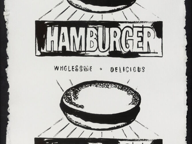 Hamburger by Andy Warhol