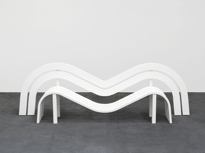 Benches by Jeppe Hein