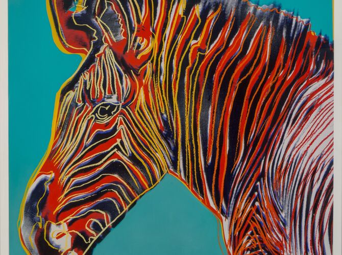 Grévy’s Zebras by Andy Warhol