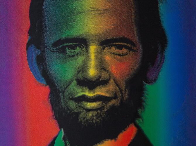 Abraham Obama by Ron English
