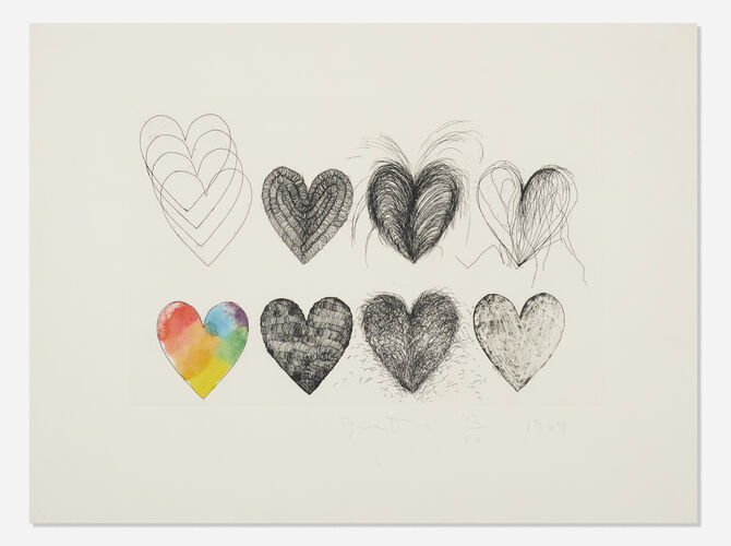 Hearts by Jim Dine