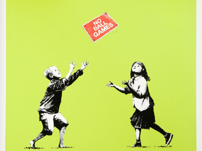 No Ball Games by Banksy