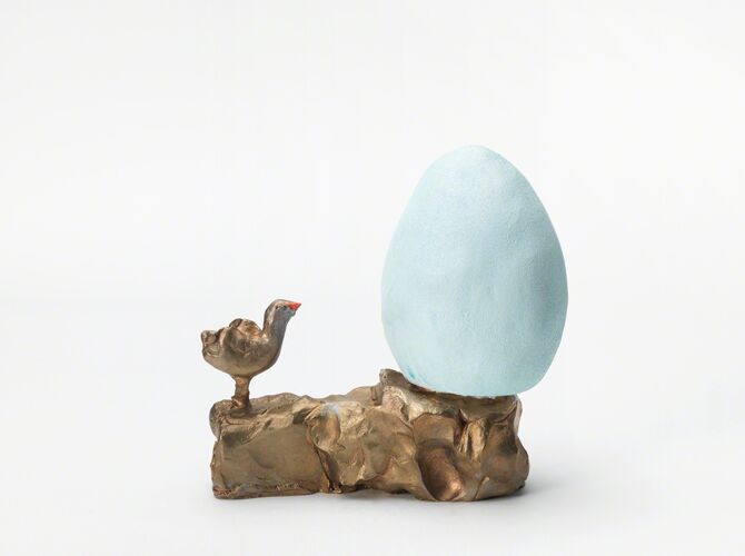 Small Bird, Big Egg by Urs Fischer