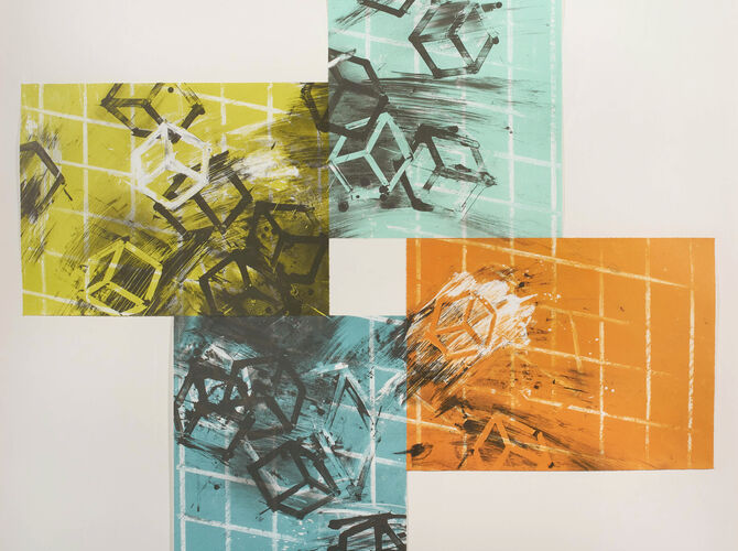 Cubes by Mel Bochner