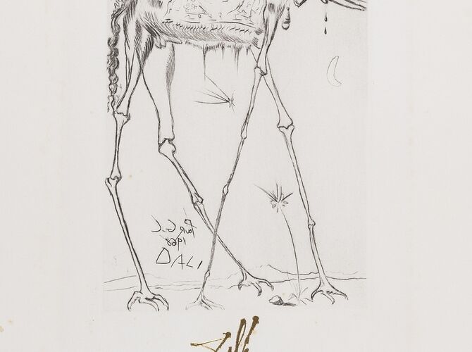Elephants by Salvador Dalí
