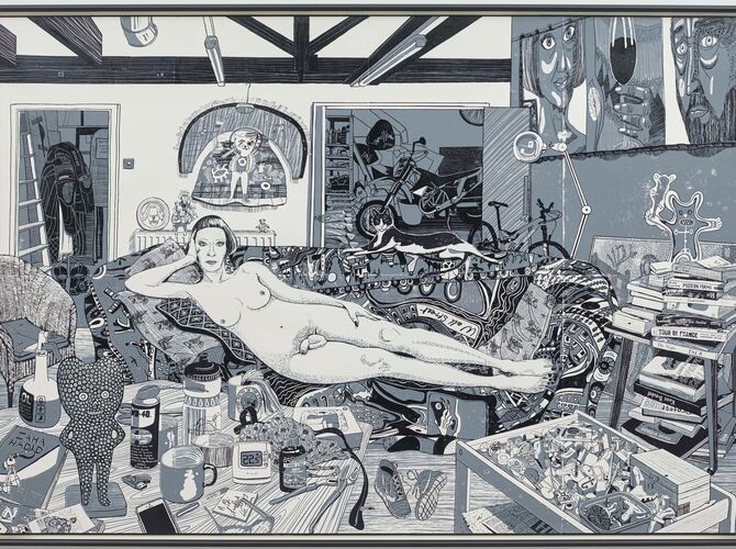 Reclining Artist by Grayson Perry