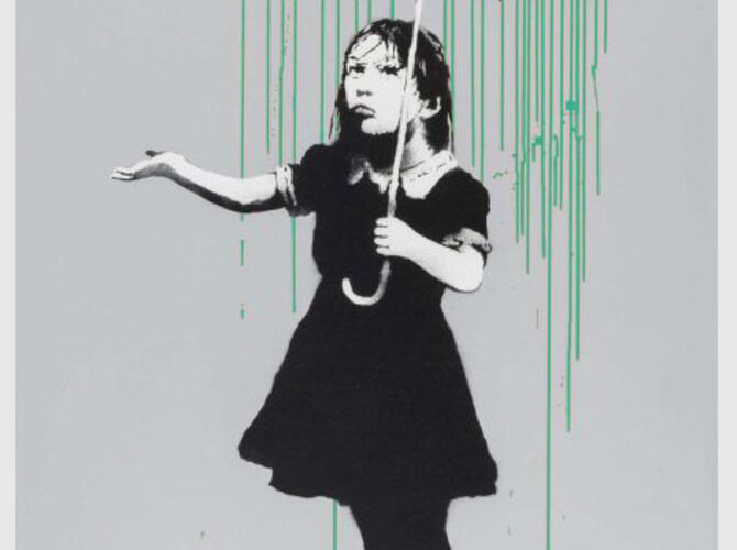 Rain by Banksy