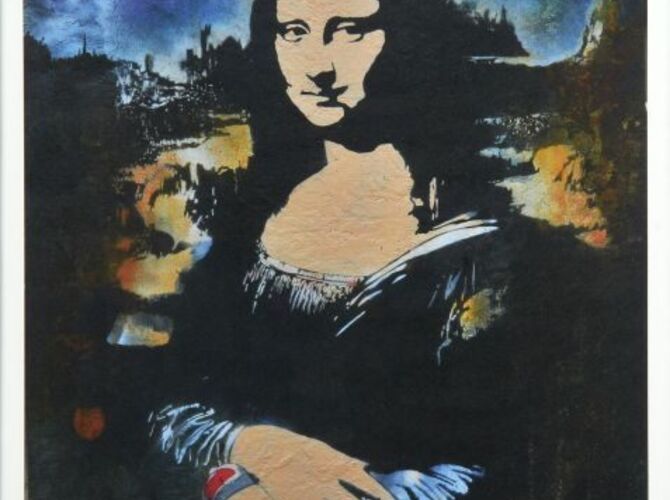 Mona Lisa by Blek le Rat