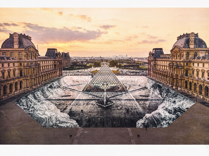 The Louvre by JR