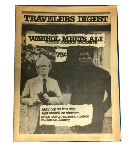 Andy Warhol, ‘"Warhol Meets Mohamed Ali", Travelers Digest NYC, Vol 1 No 2.’, 1977