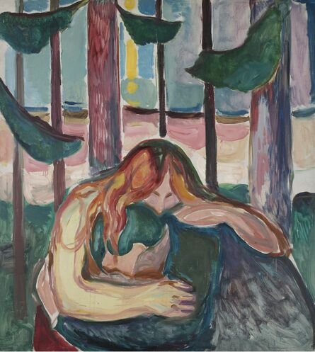 Edvard Munch, ‘Vampire in the Forest’, 1916-1918