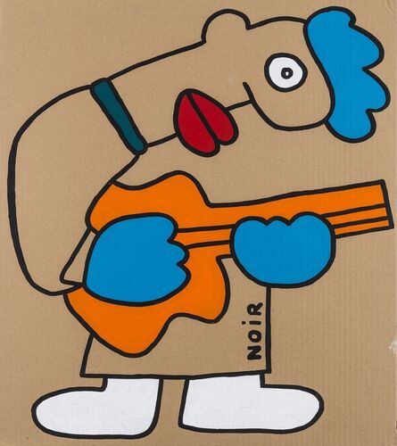 Thierry Noir, ‘The Orange Guitar with my nice blue gloves’, 2015