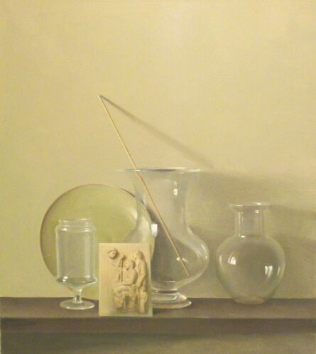 Raymond Han, ‘Still Life with Three Glass Vases and Green Plate’, 1999