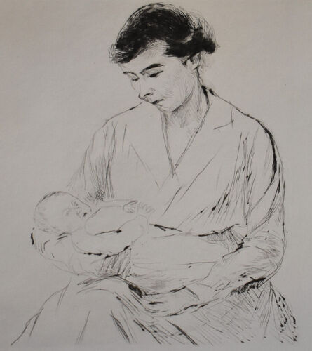 Max Liebermann, ‘Mother and Child’, 1917