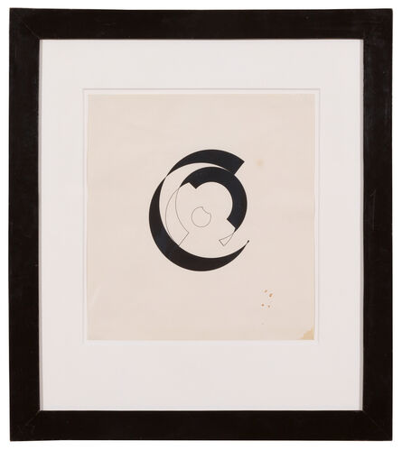 Sophie Taeuber-Arp, ‘Composition circulaire en noir sur fond blanc’, 1942