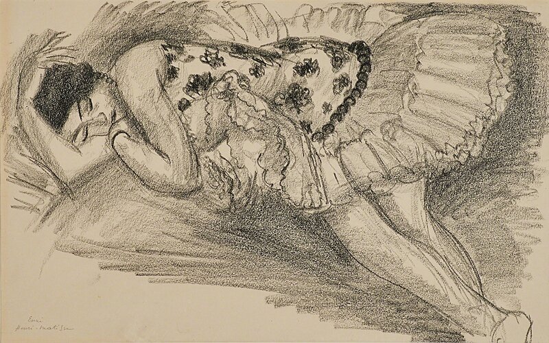 Henri Matisse, ‘Danseuse endormie au Divan from Dix Danseuses’, ca. 1925-1926, Print, Lithograph on Japan paper (framed), Rago/Wright/LAMA/Toomey & Co.