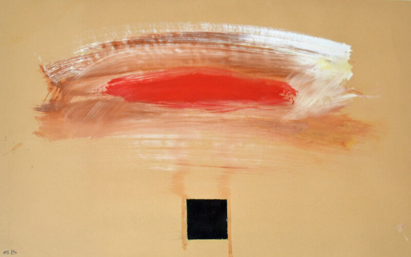 Eugène Brands, ‘Zwart Vierkant’, 1990, Painting, Gouache, O-68