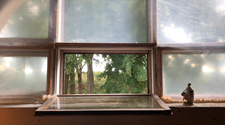From a mezzanine window