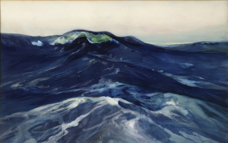 Charles Herbert Woodbury, ‘Marine’, 1910, Drawing, Collage or other Work on Paper, Watercolor and gouache on off-white wove paper, Bowdoin College Museum of Art