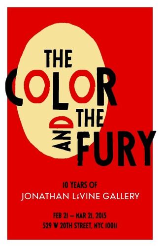 The Color and the Fury: 10 Years of Jonathan LeVine Gallery, installation view