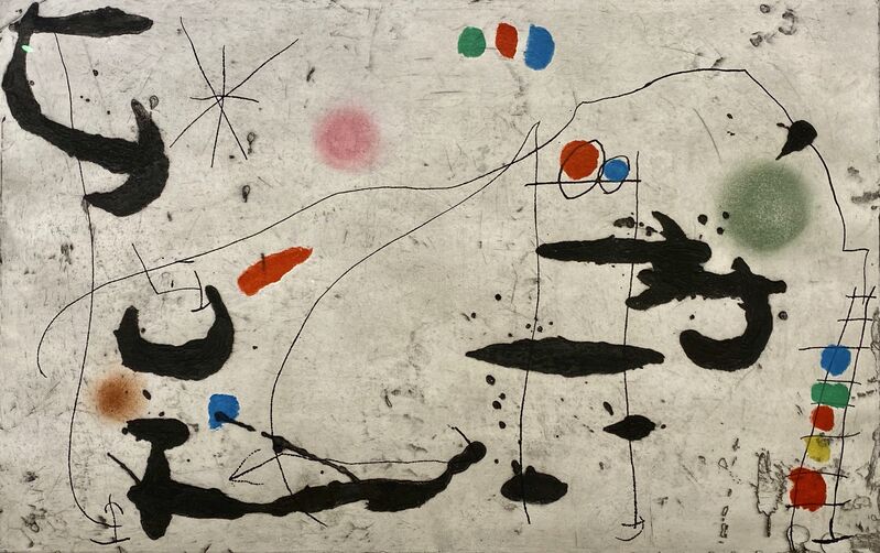 Joan Miró, ‘Trace Sur La Paroi VI (Trace on The Wall) D. 445’, 1967, Print, Color etching, aquatint, and carborundum on chiffon de Mandeure wove paper., Off The Wall Gallery