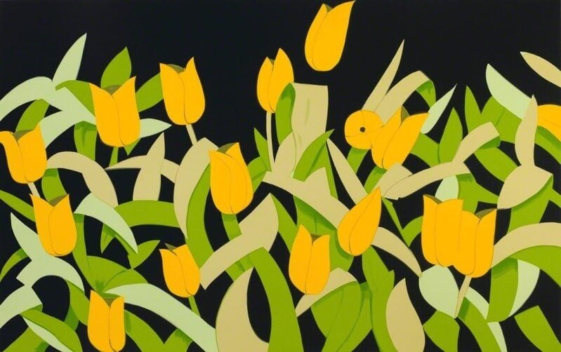 Alex Katz, ‘Yellow Tulips’, 2014, Print, 15 color silkscreen, Vertu Fine Art