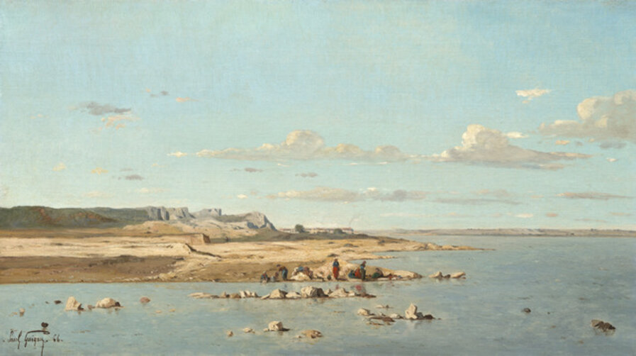 Washerwomen on the Banks of the Durance