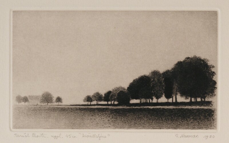 Gunnar Norrman, ‘Kvallsljus (Evening Light)’, Drawing, Collage or other Work on Paper, Drypoint, Pucker Gallery