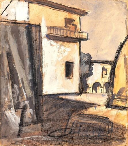 Mario Sironi, ‘Paesaggio con case’, 1928