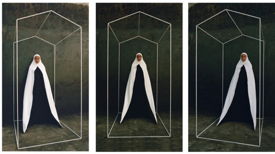 The Virgin of the white house (Triptych)