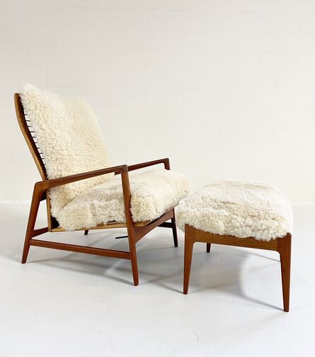 Ib Kofod-Larsen, ‘Lounge Chair and Ottoman’, 1960s