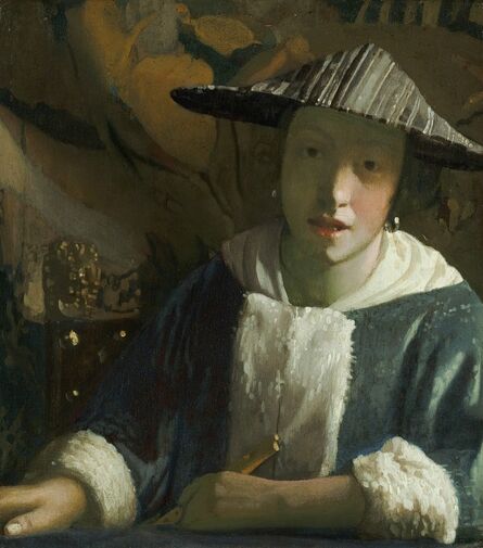 Johannes Vermeer, ‘Girl with a Flute’, ca. 1665-70