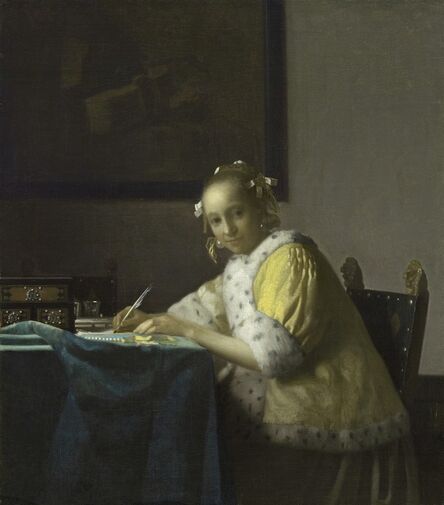 Johannes Vermeer, ‘A Lady Writing’, ca. 1665