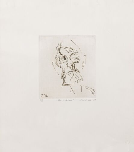 Frank Auerbach, ‘Joe Tilson (Hartley 9)’, 1980