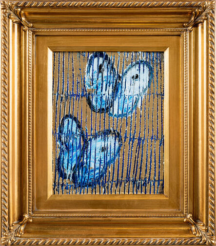 Hunt Slonem, ‘'Blue Butterflies' Unique painting’, 2023