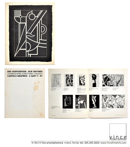 Roy Lichtenstein, ‘"New Editions, Lithographs, Sculpture Reliefs", Invitation/Mailer, Leo Castelli Gallery NYC’, 1970