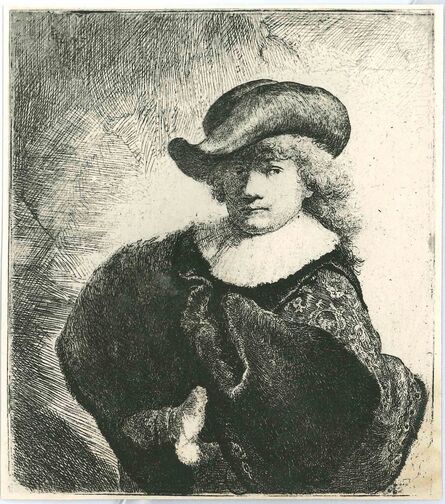 Rembrandt van Rijn, ‘Self Portrait in a Soft Hat and Embroidered Cloak’, 19th Century
