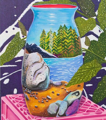 Anna Valdez, ‘Yosemite Landscape in May Vase Painting ’, 2023