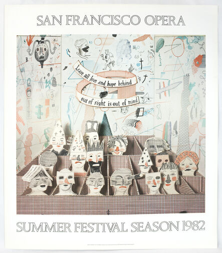 David Hockney, ‘San Francisco Opera 1982 (Detail from Bedlam from The Rake’s Progress 1975) ’, 1982