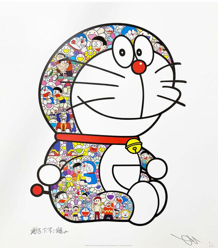 Takashi Murakami, ‘Doraemon Sitting Up: “Every Day Is a Struggle, Nobita”’, 2021