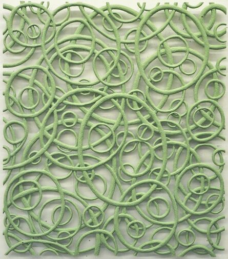 Beat Zoderer, ‘Circle piece object No. 5/5 (white-green)’, 2006