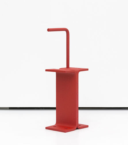 Philippe Malouin, ‘Occasional chair: industrial steel brackets, bent steel rod’, 2021