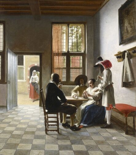 Pieter de Hooch, ‘Card Players in a Sunlit Room’, 1658