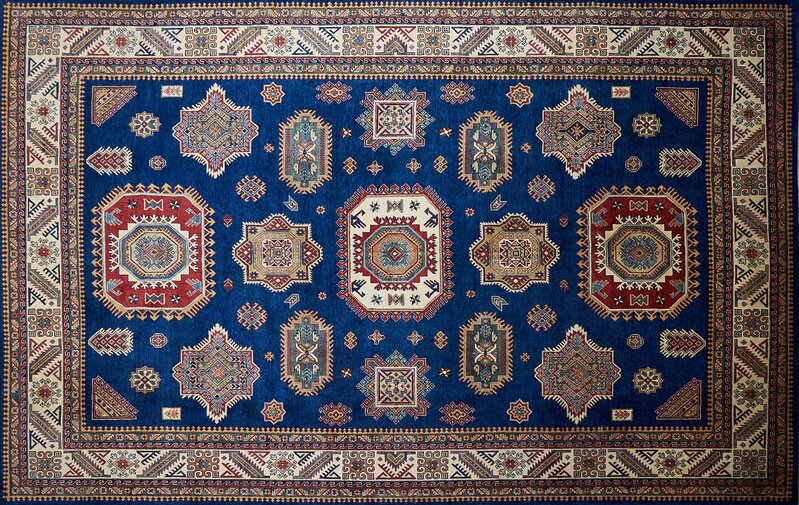 Uzbek Kazak, ‘Room-sized wool rug’, Textile Arts, Wool, Rago/Wright/LAMA/Toomey & Co.