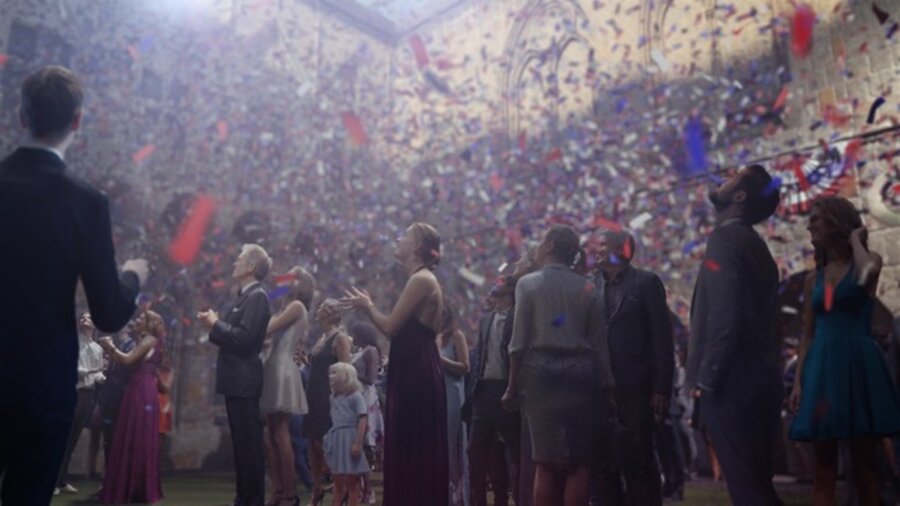 the "confetti" piece